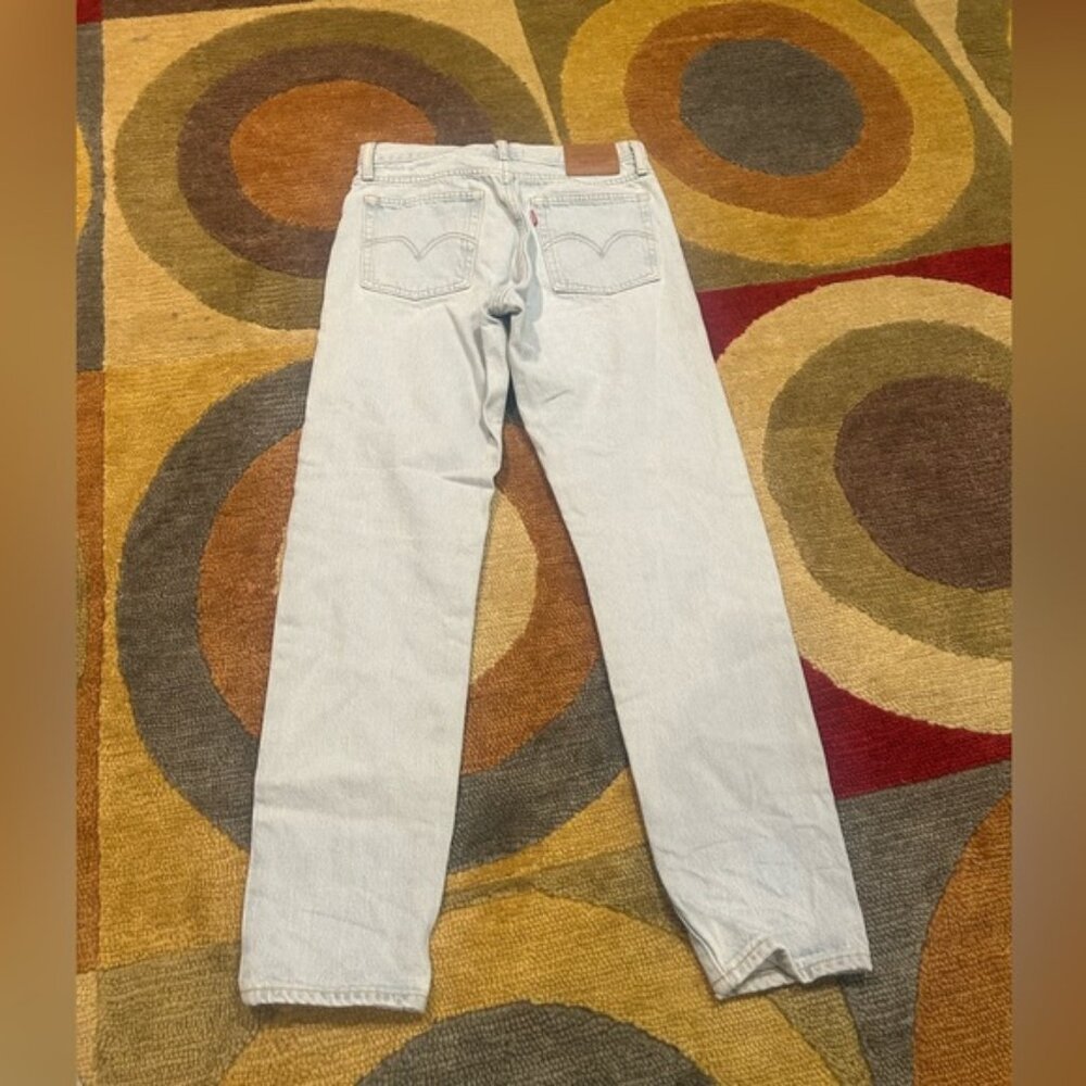 Levi’s Premium Wedgie Denim Jeans High Waisted Light Wash Slim Straight Leg 25